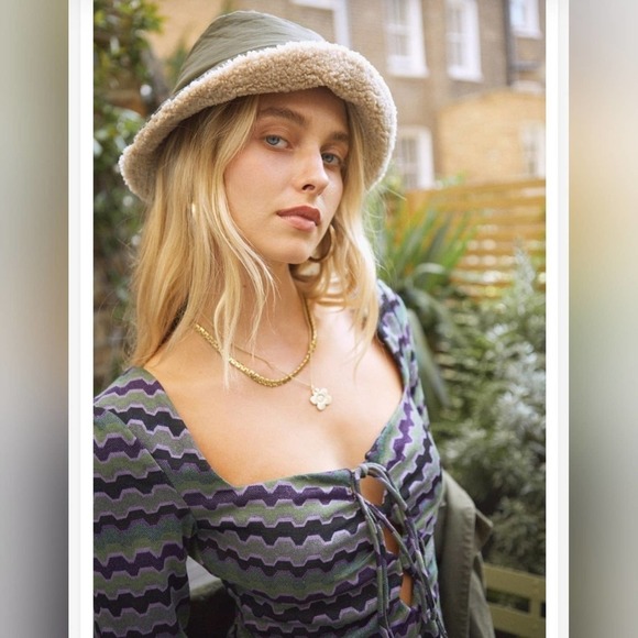 NWT Zara Green Purple Metallic Geo Striped 90s Cutout Mini Dress Size Small - Picture 5 of 14